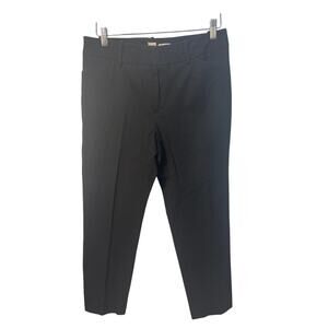a new day Black Stretch Flat Front Capri Length Chino Pants 12‎ Pre-owned